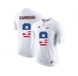 2016 US Flag Fashion Alabama Crimson Tide Bo Scarbrough #9 College Football Limited Jersey - White