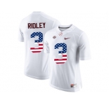 2016 US Flag Fashion Alabama Crimson Tide Calvin Ridley #3 College Football Limited Jersey - White