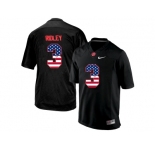 2016 US Flag Fashion Men's Alabama Crimson Tide Calvin Ridley #3 College Football Limited Jersey - Blackout