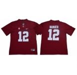 Alabama Crimson Tide #12 Joe Namath Red Nike College Football Jersey