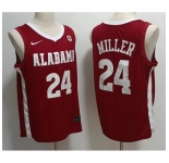 Alabama Crimson Tide #24 Brandon Miller Red Stitched NCAA Jersey