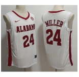 Alabama Crimson Tide #24 Brandon Miller White Stitched NCAA Jersey