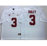 Alabama Crimson Tide #3 Calvin Ridley White Nike College Football Jersey