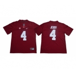 Alabama Crimson Tide #4 Jerry Jeudy Red Nike College Football Jersey