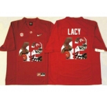 Alabama Crimson Tide #42 Eddie Lacy Red Player Fashion Stitched NCAA Jersey