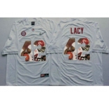 Alabama Crimson Tide #42 Eddie Lacy White Player Fashion Stitched NCAA Jersey