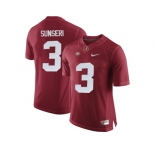 Alabama Crimson Tide Vinnie Sunseri #3 College Football Limited Jerseys - Crimson