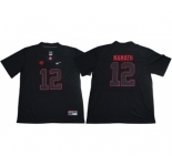 Crimson Tide #12 Joe Namath Blackout Limited Stitched NCAA Jersey