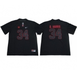 Crimson Tide #34 Damien Harris Blackout Limited Stitched NCAA Jersey