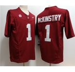 Men's Alabama Crimson Tide #1 Kool-Aid McKinstry Red 2023 F.U.S.E. Stitched Football Jersey