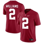 Men's Alabama Crimson Tide #2 Ryan Williams Red Stitched Football Jersey