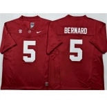 Men's Alabama Crimson Tide #5 Germie Bernard Red F.U.S.E Stitched Football Jersey