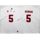 Men's Alabama Crimson Tide #5 Germie Bernard White F.U.S.E Stitched Football Jersey