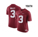2016 Youth Alabama Crimson Tide Calvin Ridley #3 College Football Limited Jersey - Crimson