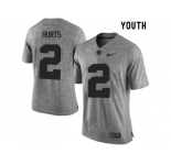 2016 Youth Heather Gray Alabama Crimson Tide Jalen Hurts #2 College Football Limited Jerseys - Gridiron Gray