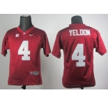 Alabama Crimson Tide #4 T.J Yeldon Red Kids Jersey