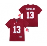 Youth Alabama Crimson Tide #13 Tua Tagovailoa Red Youth College Football Jersey