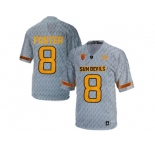 Men's Arizona State Sun Devils D.J. Foster #8 Desert Fuel College Football Jersey - Grey