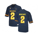 Men's Arizona State Sun Devils Mike Bercovici #2 College Football Jersey - Black