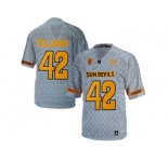Men's Arizona State Sun Devils Pat Tillman #42 Desert Fuel College Football Jersey - Grey