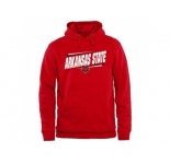 Arkansas State Red Wolves Double Bar Pullover Hoodie Red