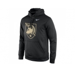 Army Black Knights Nike Practice Performance Hoodie Black