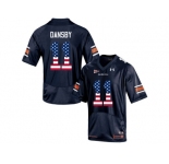 2016 US Flag Fashion Men's Under Armour Karlos Dansby #11 Auburn Tigers College Football Jersey - Navy Blue