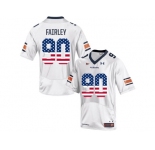 2016 US Flag Fashion Men's Under Armour Nick Fairley #90 Auburn Tigers College Football Jersey - White