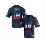2016 US Flag Fashion Men's Under Armour Sammie Coates #18 Auburn Tigers College Football Jersey - Navy Blue