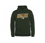 Bemidji State Beavers Double Bar Pullover Hoodie Green