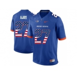 2016 US Flag Fashion Men's Boise State Broncos Jay Ajayi #27 College Football Jerseys - Blue