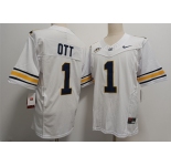 Men's California Golden Bears #1 Jaydn Ott White F.U.S.E. Stitched Football Jersey