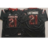 South Carolina Fighting Gamecocks #21 Marcus Lattimore Black Player Fashion Stitched NCAA Jersey