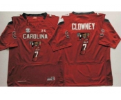 South Carolina Fighting Gamecocks #7 Jadeveon Clowney Red Player Fashion Stitched NCAA Jersey