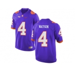 2016 Clemson Tigers DeShaun Watson #4 College Football Limited Jersey - Purple