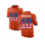 2016 US Flag Fashion Clemson Tigers Ben Boulware #10 College Football Limited Jersey - Orange