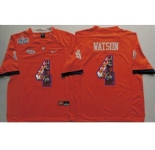 Clemson Tigers #4 Deshaun Watson Orange Player Fashion Stitched NCAA Jersey