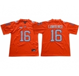 Nike Tigers #16 Trevor Lawrence Orange Limited Stitched NCAA Jersey