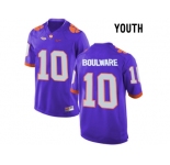 2016 Youth Clemson Tigers Ben Boulware #10 College Football Limited Jersey - Purple