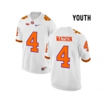 2016 Youth Clemson Tigers DeShaun Watson #4 College Football Limited Jersey - White
