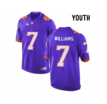 2016 Youth Clemson Tigers Mike Williams #7 College Football Limited Jersey - Purple