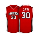 Men's Davidson Wildcat Stephen Curry #30 College Basketball Jerseys - Red