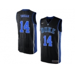 Men's Duke Blue Devils Brandon Ingram #14 V Neck College Basketball Elite Jersey - Black
