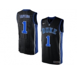 Men's Duke Blue Devils Kyrie Irving #1 V Neck College Basketball Elite Jersey - Black