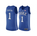 Men's Kyrie Irving #1 Duke Blue Devils Hyper Elite Authentic Performance Basketball Jersey - Royal Blue