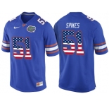2016 US Flag Fashion Florida Gators Brandon Spikes #51 College Football Jersey - Royal Blue