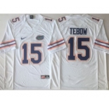 Florida Gators #15 Tim Tebow White College Football Jersey