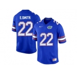 Florida Gators E.Smith #22 College Football Jersey - Royal Blue