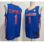 Men's Florida Gators #1 Walter Clayton Jr. Royal Stitched Basketball Jersey