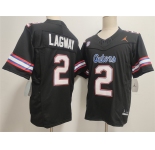 Men's Florida Gators #2 DJ Lagway Black F.U.S.E. Stitched Jersey